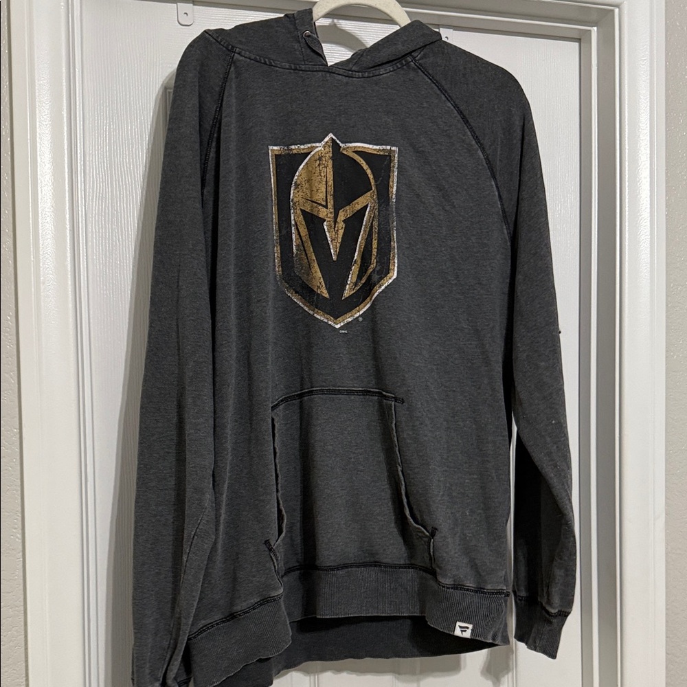 Fanatics Dark Gray Hoodie with Vegas Golden Knights Logo